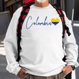Colombia Heart Pride Colombian Flag Sweatshirt Gifts for Old Men