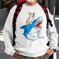 Corgi SharkKids Boys Men Space Galaxy Jawsome Gifts Sweatshirt Gifts for Old Men