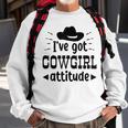 Cowgirl Boots Western Cowboy Hat Southern Horse Rodeo Ladies Sweatshirt Gifts for Old Men