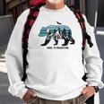 Dare To Adventure Walking Bear With A Mountain Sweatshirt Gifts for Old Men