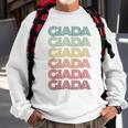 First Name Giada Italian Girl Retro Name Tag Groovy Party Sweatshirt Gifts for Old Men