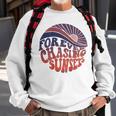 Forever Chasing Sunsets Word On Back Workout Summer Casual Summer Funny Gifts Sweatshirt Gifts for Old Men
