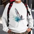 Fun Windsurfing On A Surfboard Riding The Waves Of The Ocean Sweatshirt Gifts for Old Men