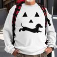 Dachshund Jack O Lantern Pumpkin Face For Halloween Sweatshirt Gifts for Old Men
