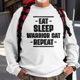 Eat Sleep Warrior Cat Repeat Amazing Cat Lover Sweatshirt Gifts for Old Men