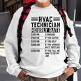 Hvac Technician Hourly Rate Hvac Mechanic Labor Rates Sweatshirt Gifts for Old Men