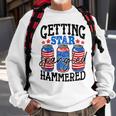 Getting Star Spangled Hammered Funny 4Th Of July Patriotic Sweatshirt Gifts for Old Men