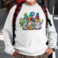 Hippie Gnomes Tie Dye Peace Love Peace Sign 60S 70S Hippie Sweatshirt Gifts for Old Men