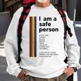 I Am A Safe Person Ally Lgbt Proud Gay Lesbian Lgbt Month Sweatshirt Gifts for Old Men
