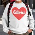 I Heart Olivia First Names And Hearts I Love Olivia Sweatshirt Gifts for Old Men