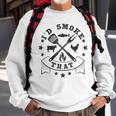 Id Smoke That Funny Fish Bbq Retro Vintage Sweatshirt Gifts for Old Men