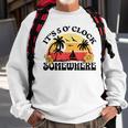 Its 5 O’Clock Somewhere Summer Retro Sunset Drinking Drinking Funny Designs Funny Gifts Sweatshirt Gifts for Old Men