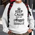 Keep Calm And Let Maggie Handle It Name Sweatshirt Gifts for Old Men