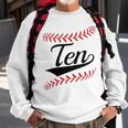 Kids 10 Year Old 10Th Baseball Softball Birthday Party Boys Girls Sweatshirt Gifts for Old Men