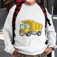 Kids Birthday Boy 3 Three Construction Truck 3Rd Birthday Toddler Sweatshirt Gifts for Old Men
