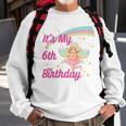Kids Girls 6Th Birthday Fairy Design Sweatshirt Gifts for Old Men