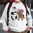 Kids Im 6 Cute Horse Riding Cowgirl 6Th Birthday Girls Sweatshirt Gifts for Old Men