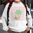 Kids Kawaii Aesthetic Cute Boba Bubble Milk Tea Pink Sweatshirt Gifts for Old Men