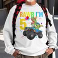 Kids Rawr Im 5Th Birthday Boy DinosaurRex 5 Year Old Gifts Sweatshirt Gifts for Old Men