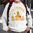 Kids Thanksgiving Baby Announcement Big Brother Sweatshirt Gifts for Old Men