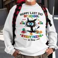 Last Day Of School Black Cat Its Fine Im Fine Everything Sweatshirt Gifts for Old Men