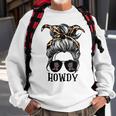 Messy Bun Hat Howdy Rodeo Western Country Southern Cowgirl Sweatshirt Gifts for Old Men