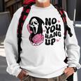 No You Hang Up Ghost Halloween Sweatshirt Gifts for Old Men