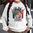Oh My Stars Highland Cow Heifer Cow Girls 4Th Of July Sweatshirt Gifts for Old Men
