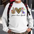 Peace Love Beach Summer Vacation Beach Lovers Vacation Funny Gifts Sweatshirt Gifts for Old Men