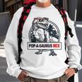 Popasaurus Rex Papa Grandpa Pregnancy Funny Fathers Gift Sweatshirt Gifts for Old Men
