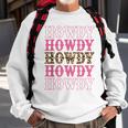 Preppy Cowgirl Howdy Pink Sweatshirt Gifts for Old Men