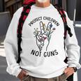 Protect Children Not Guns End Gun Violence Anti Gun Orange Sweatshirt Gifts for Old Men