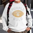 Purple And Gold Football Game Day Home Team Group Sweatshirt Gifts for Old Men