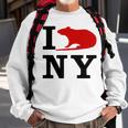 I Rat Ny I Love Rats New York Sweatshirt Gifts for Old Men