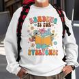 Reading Is For Everyone Book Lover Bookworm Bookish Groovy Reading Funny Designs Funny Gifts Sweatshirt Gifts for Old Men