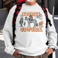 Retro Cowgirl In Space Cosmic Cowboy Western Country Cowgirl Sweatshirt Gifts for Old Men