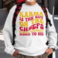 Retro Karma Is The Guy On The Chief Sweatshirt Gifts for Old Men