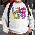 Retro Lake Life Apparel Lake Lover Gifts Travel Adventure Sweatshirt Gifts for Old Men