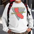 San Buenaventura California Retro Triangle Ca City Sweatshirt Gifts for Old Men