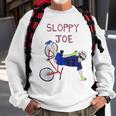 Sloppy Joe Running The Country Is Like Riding A Bike Sweatshirt Gifts for Old Men