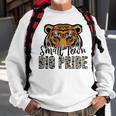 Tigers School Sports Fan Team Spirit Football Leopard Sweatshirt Gifts for Old Men