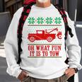 Tow Truck Driver Christmas -Oh What Fun It Is To Tow Sweatshirt Gifts for Old Men