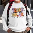 Trick Or Sr Retro Aba Bcba Halloween Positive Reinforcement Sweatshirt Gifts for Old Men