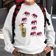 Tuba Funny Elephant Gifts For Elephant Lovers Funny Gifts Sweatshirt Gifts for Old Men