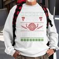 Ugly Christmas Sweater Let There Be Pizza On Earth Sweatshirt Gifts for Old Men