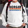 Vintage 70S 80S Style Borger Tx Sweatshirt Gifts for Old Men