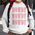 Vintage Plaid Howdy Rodeo Western Country Southern Cowgirl Sweatshirt Gifts for Old Men