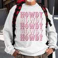 Vintage White Howdy Rodeo Western Country Southern Cowgirl Sweatshirt Gifts for Old Men