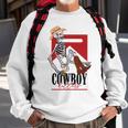 Western Cowgirl Cowboy Killer Skull Cowgirl Rodeo Girl Sweatshirt Gifts for Old Men