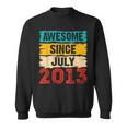 10 Year Old Awesome Since July 2013 10Th Birthday Gifts Sweatshirt